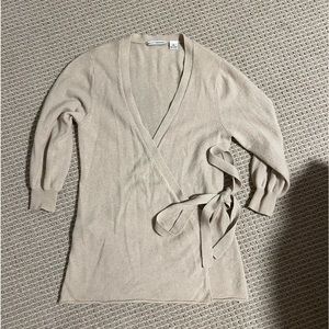 Autumn Cashmere Wrap Front Sweater